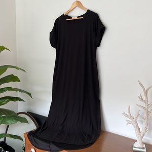 entro Short Sleeve Maxi Dress NWOT XL Black